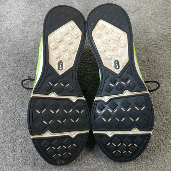 Nike Flyknit Trainer Electric Green Mens 7.5 Running Shoes Low Top 532984-301 - Picture 2 of 9